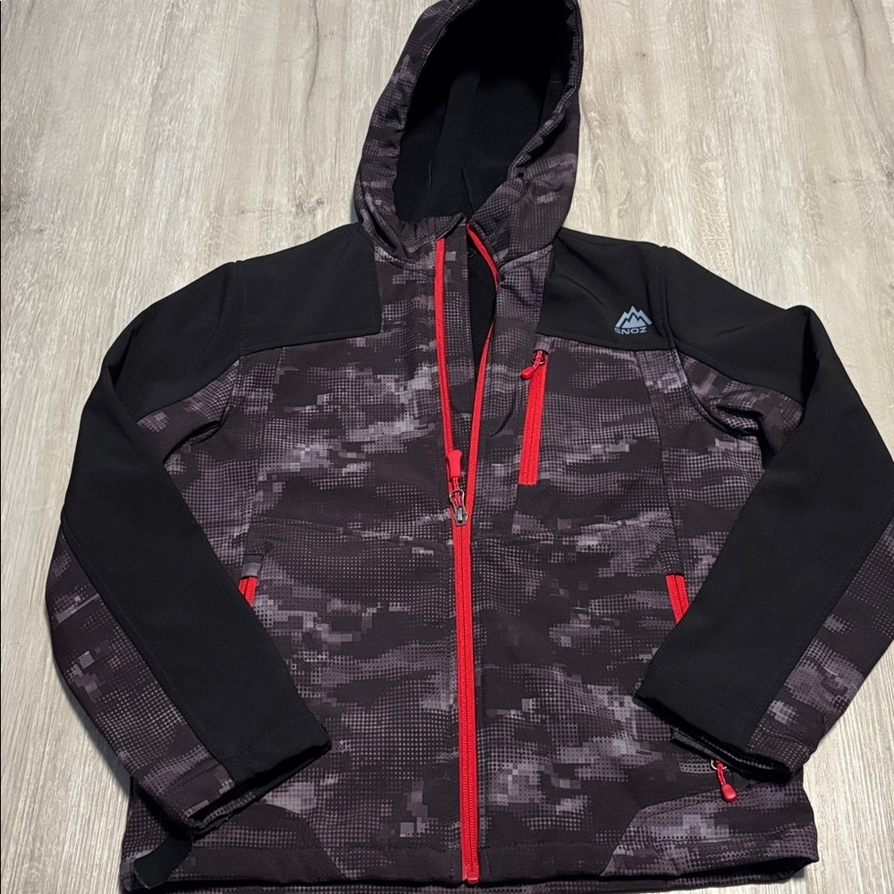 Snozu Black and Red Camo Jacket‎